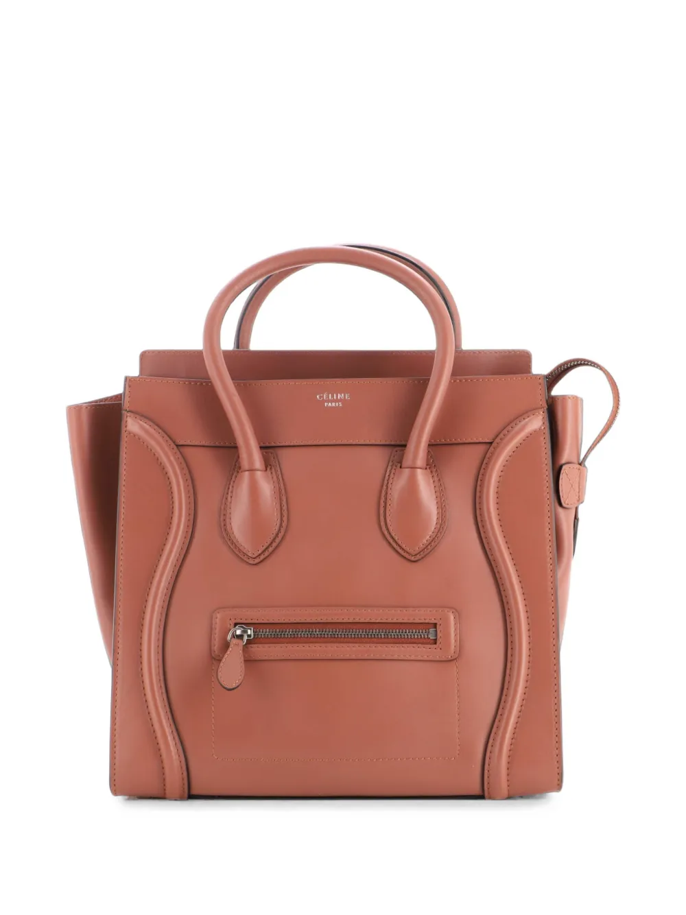 Celine Pre-Owned Luggage Bag Smooth Leather Mini tote bag - Marrone