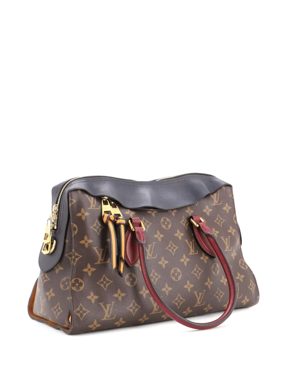 Louis Vuitton Pre-Owned Tuileries Handbag Monogram Canvas with Leather satchel - Blu