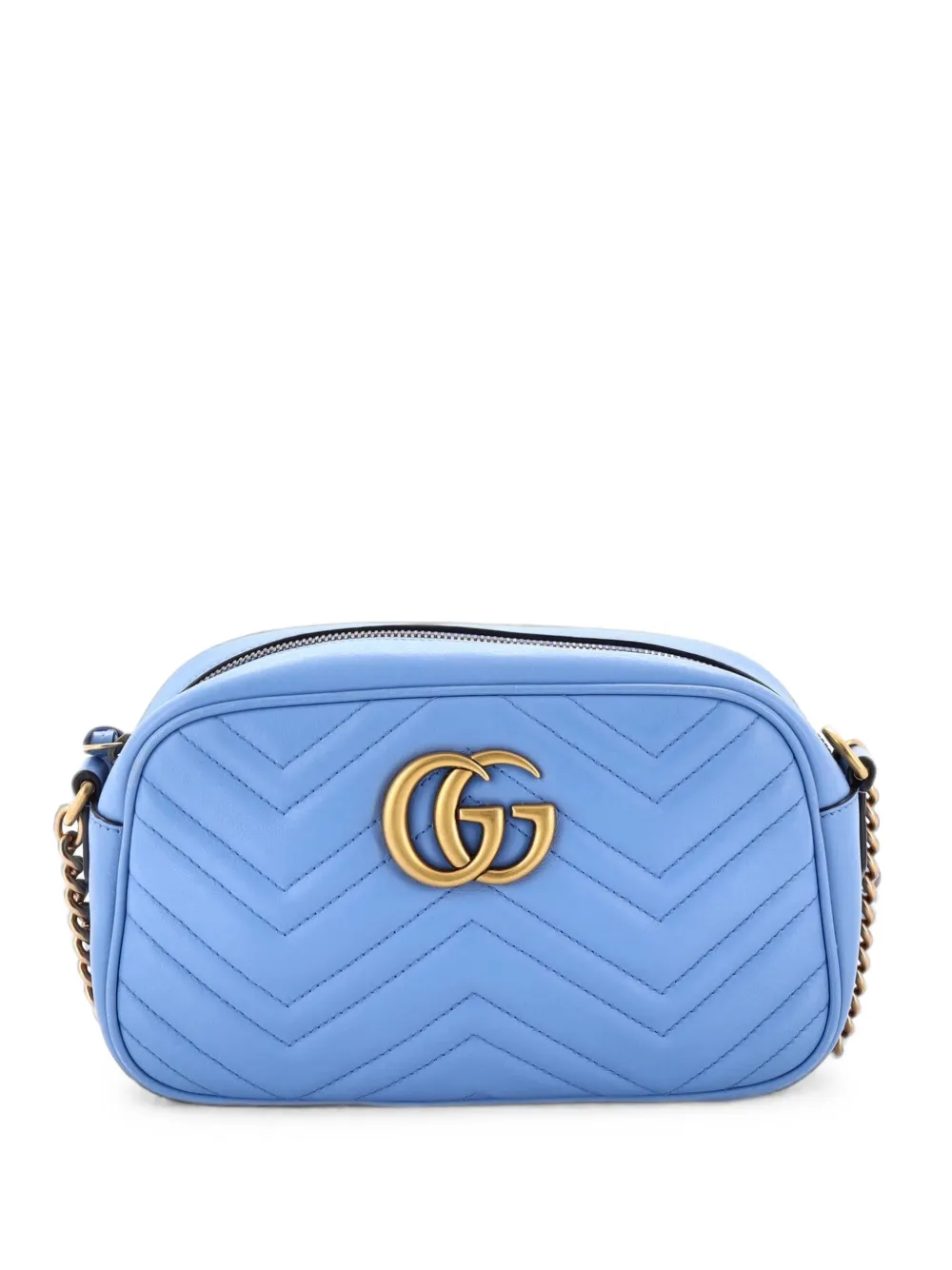 Gucci Pre-Owned GG Marmont Shoulder Bag Matelasse Leather Small crossbody bag - Blu