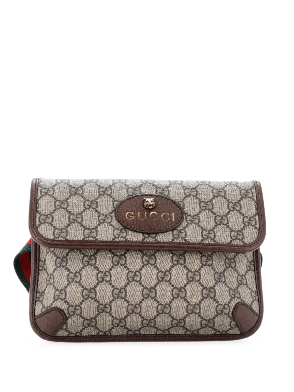 Gucci Pre-Owned Neo Vintage Flap Gürteltasche aus GG-beschichtetem Canvas - Braun