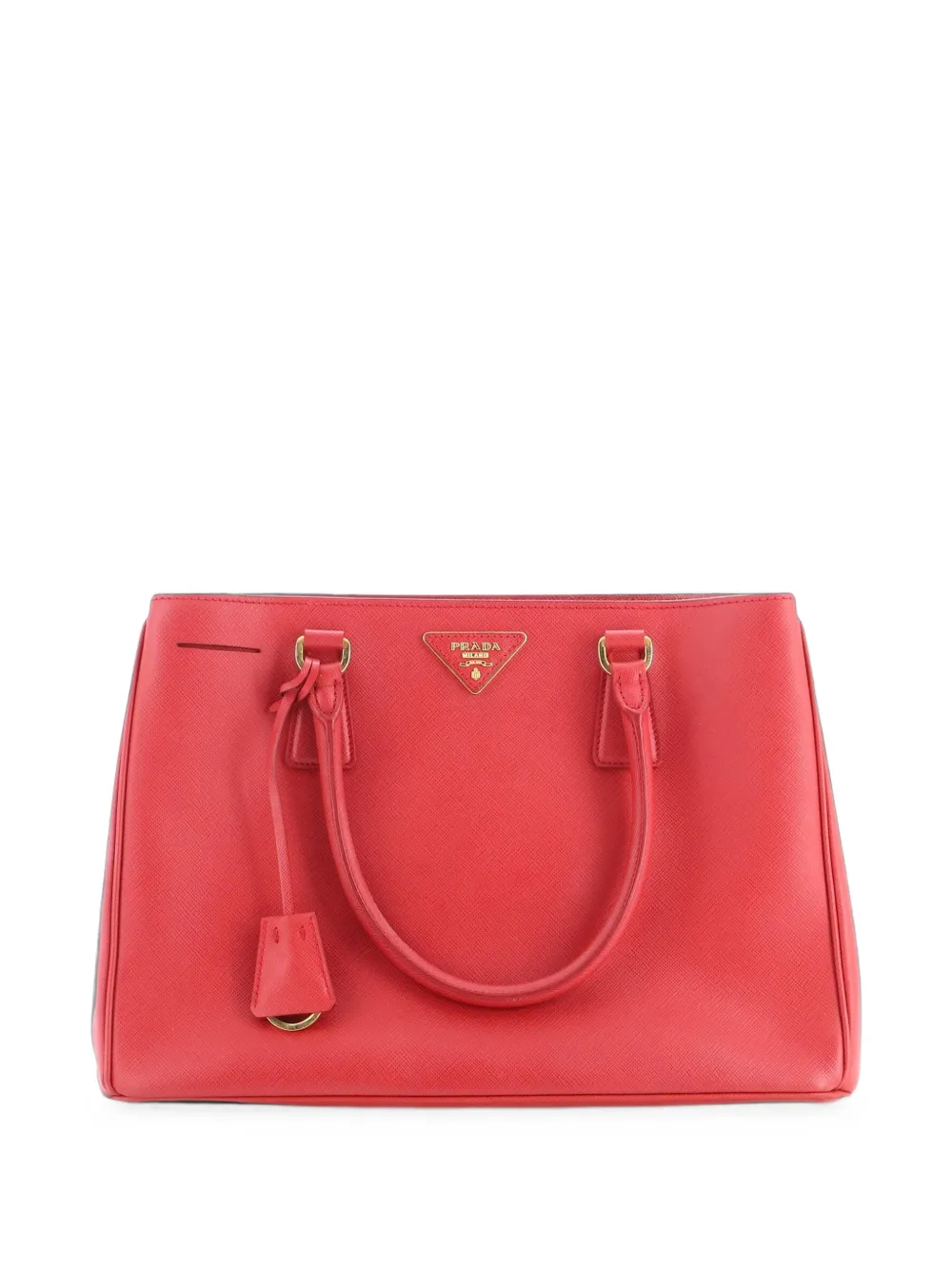 Prada Pre-Owned Borsa tote Gardener's media in pelle Saffiano - Rosso