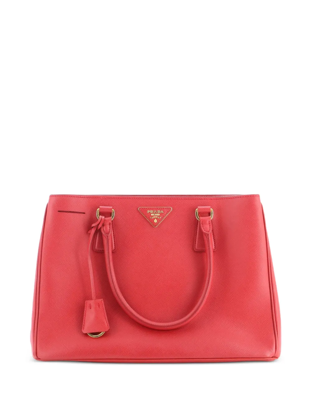 Prada Pre-Owned Borsa tote Gardener's media in pelle Saffiano - Rosso