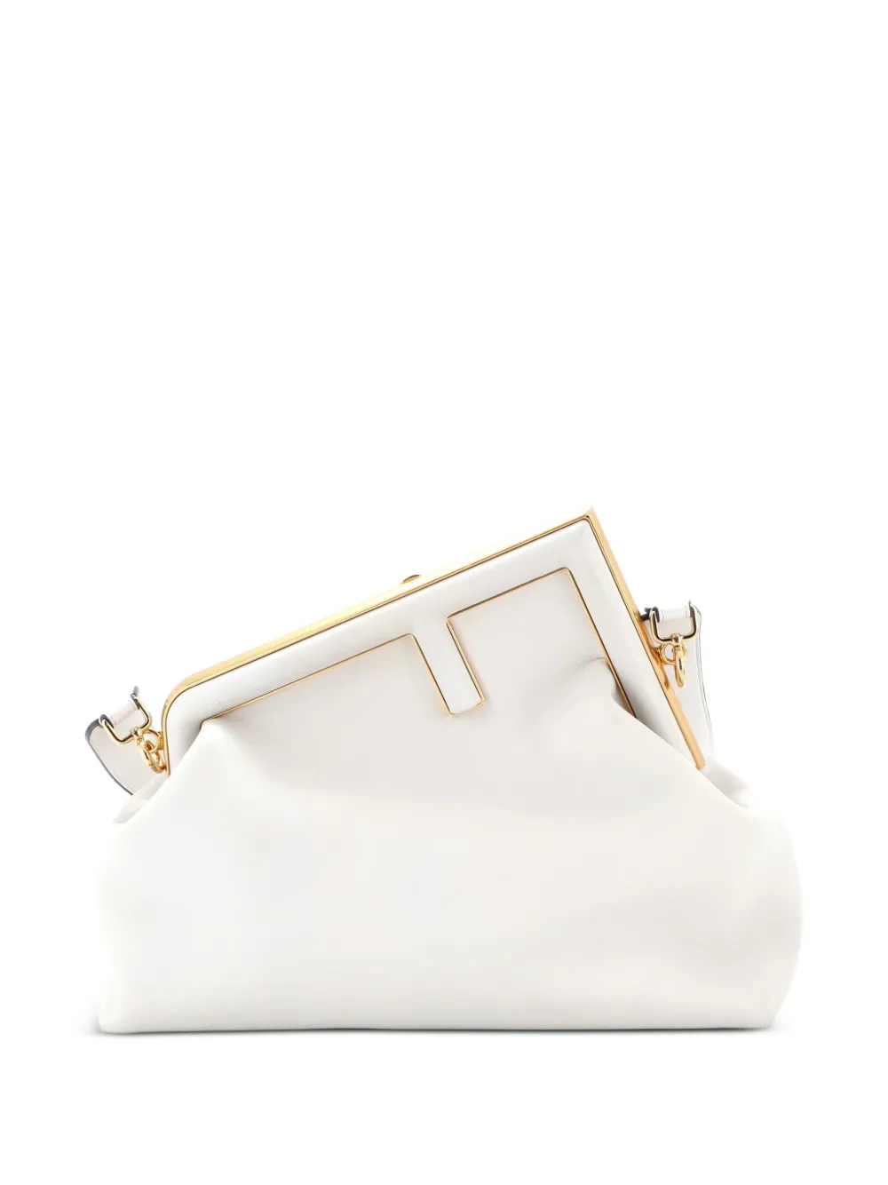 Fendi Pre-Owned pochette First Bag médium en cuir - Blanc Fendi Pre-Owned pochette First Bag médium en cuir - Blanc