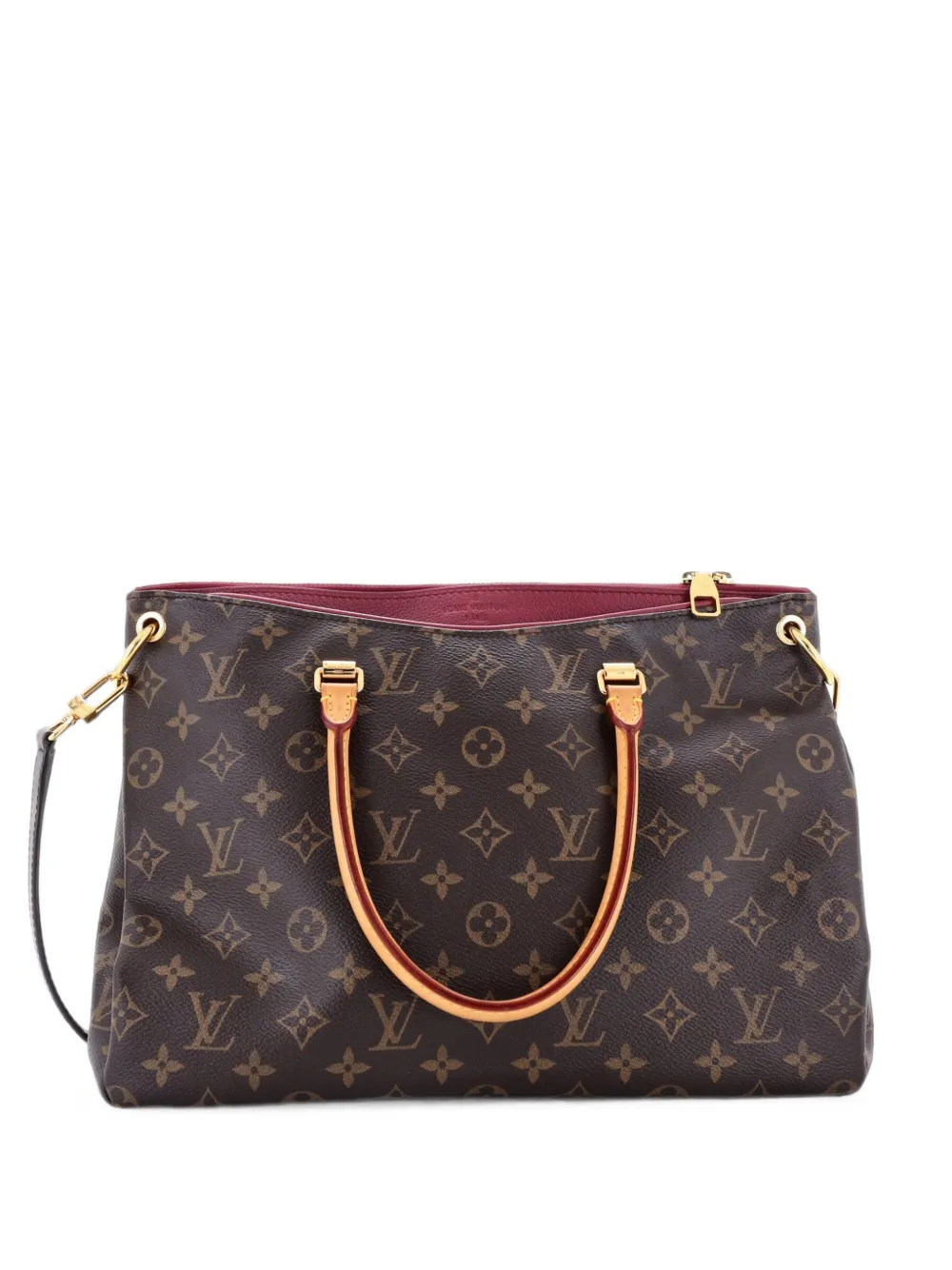 Louis Vuitton Pre-Owned Pallas Tote Monogram Schultertasche aus Canvas mit Leder - Rosa