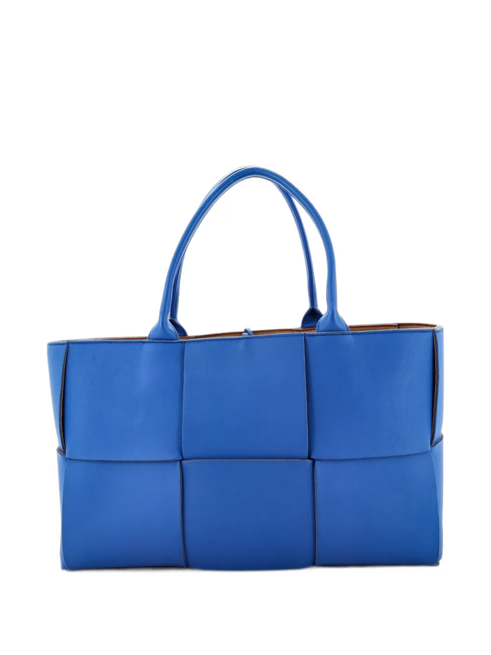 Bottega Veneta Pre-Owned Arco Maxi Intrecciato Leather Medium tote bag - Blau