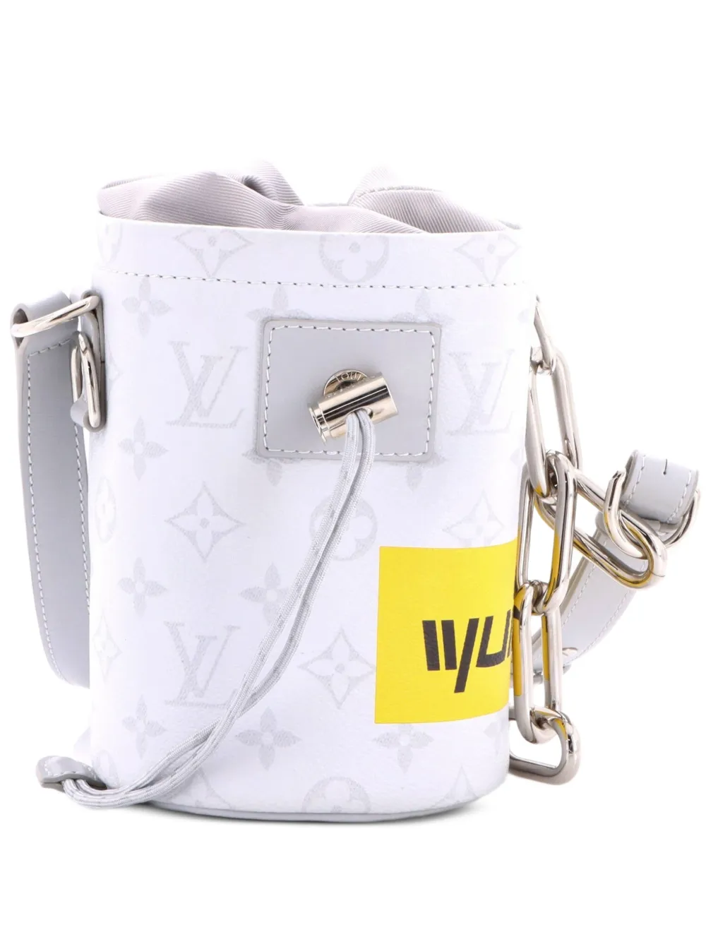 Louis Vuitton Pre-Owned Chalk Nano Bag Limited Edition Logo Story Monogram Canvas crossbody bag - Weiß