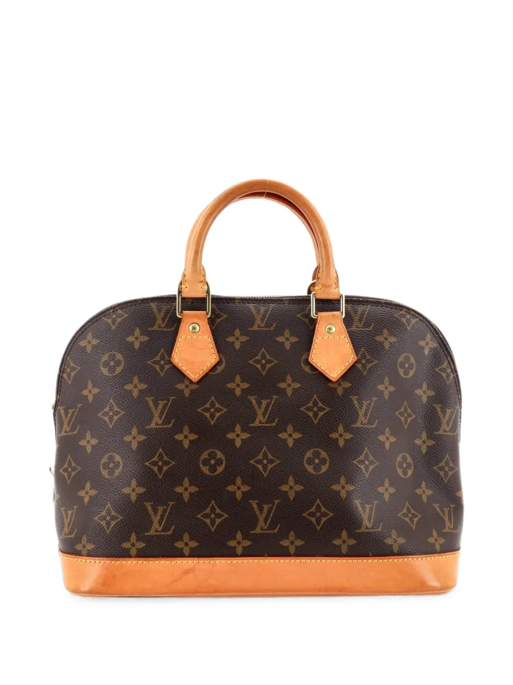 Louis Vuitton Pre-Owned Alma PM Satchel-Tasche aus Canvas mit Monogramm - Braun