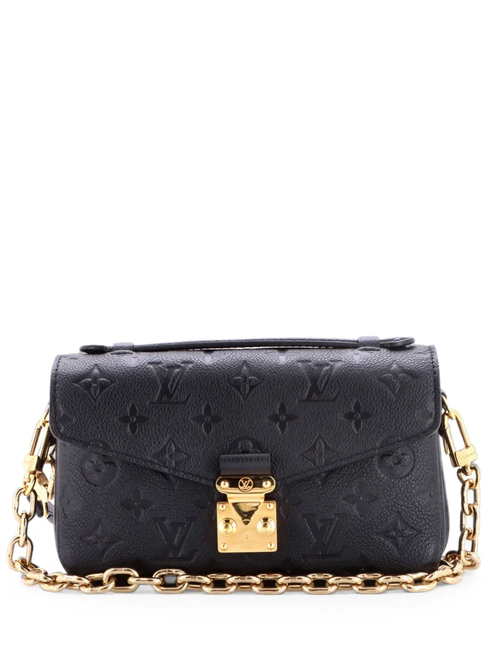Louis Vuitton Pre-Owned Pochette Metis Monogram Empreinte East West Umhängetasche - Schwarz
