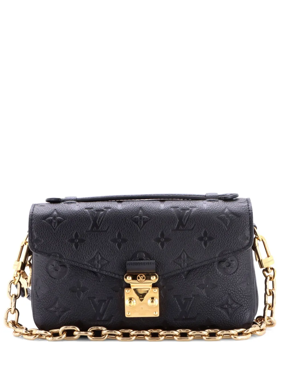 Louis Vuitton Pre-Owned Pochette Metis Monogram Empreinte Leather East West crossbody bag - Nero