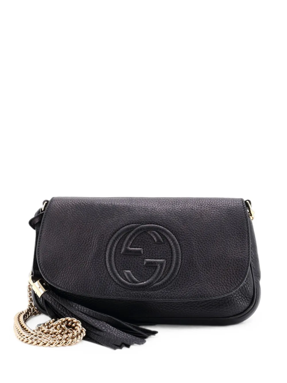 Gucci Pre-Owned Soho Chain Leather Medium crossbody bag - Nero