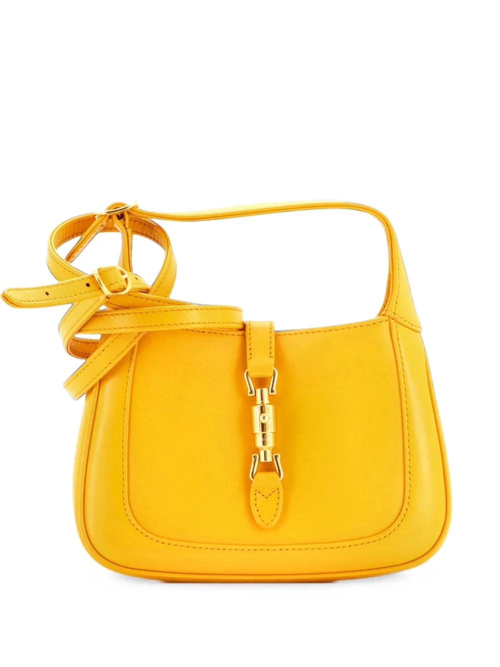 Gucci Pre-Owned Borsa passepartout Jackie 1961 mini in pelle - Giallo
