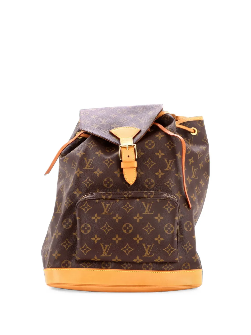 Louis Vuitton Pre-Owned Zaino Montsouris GM in tela con monogramma - Marrone