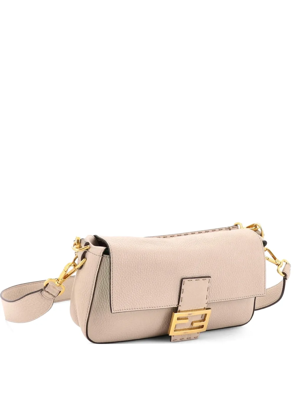 Fendi Pre-Owned Selleria Baguette NM Bag Leather Medium shoulder bag - Toni neutri