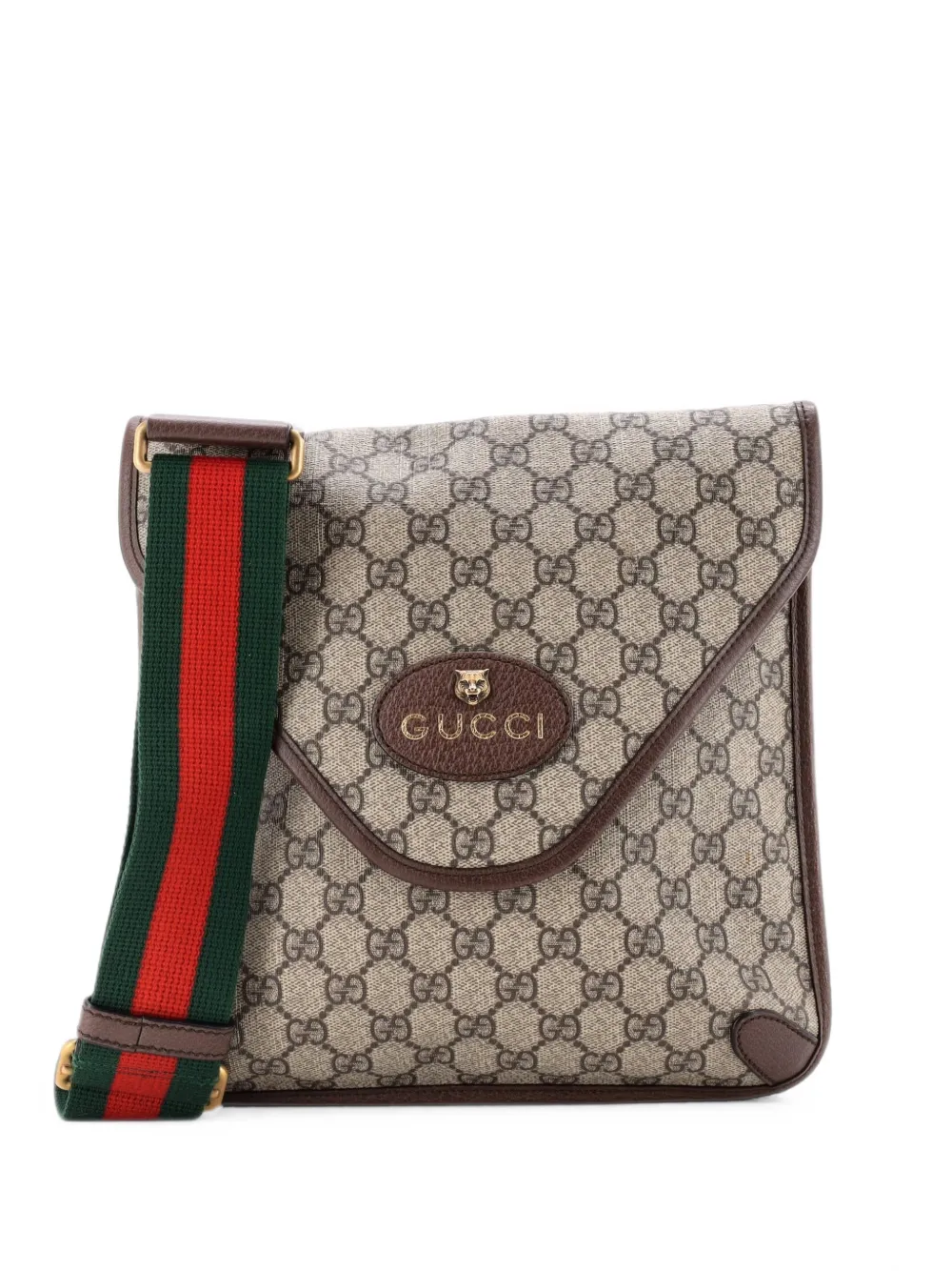 Gucci Pre-Owned Borsa a tracolla Neo Vintage media in tela cerata GG - Marrone