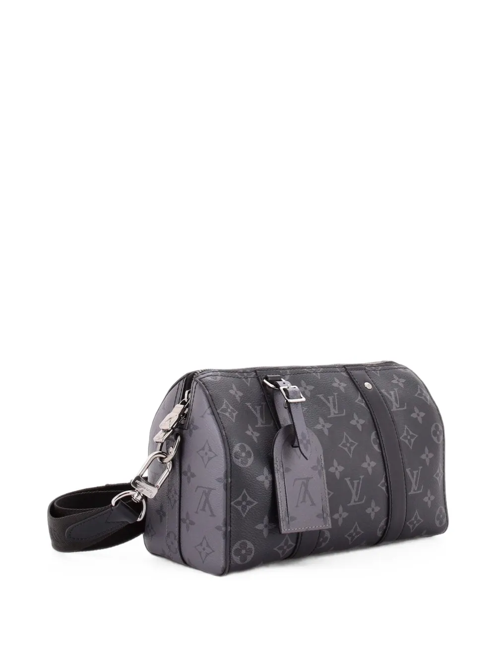 Louis Vuitton Pre-Owned Borsa a tracolla City Keepall in tela Monogram Eclipse Reverse - Nero