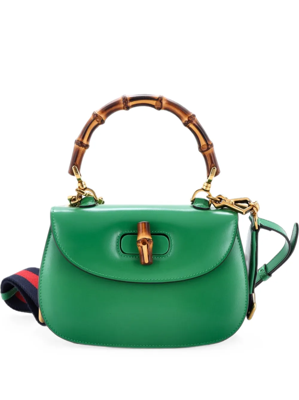 Gucci Pre-Owned Bamboo 1947 Top Handle Bag Leather Small satchel - Grün