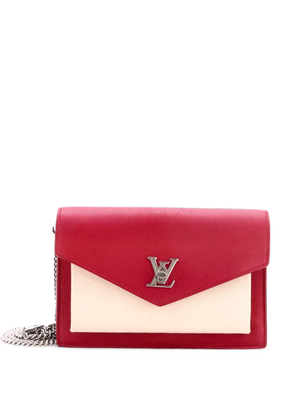 Louis Vuitton Pre-Owned Mylockme Chain Pochette Leather clutch bag - Grigio