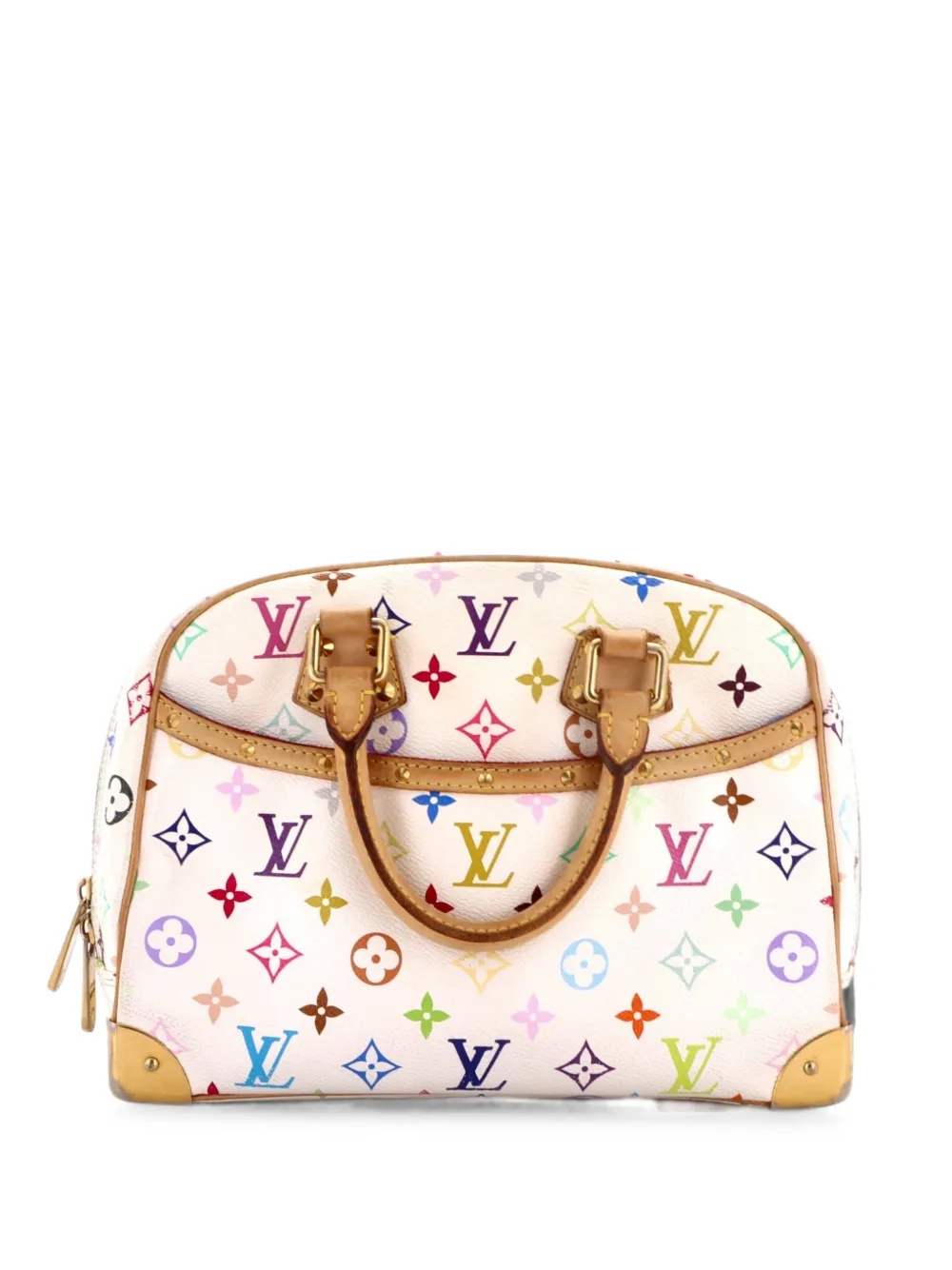 Louis Vuitton Pre-Owned Trouville Satchel-Tasche mit mehrfarbigem Monogramm - Weiß