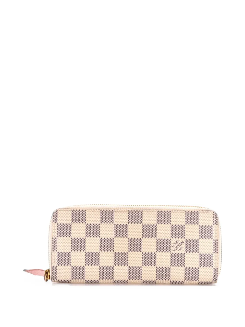 Louis Vuitton Pre-Owned Portafoglio Clémence piccolo in tela Damier - Bianco