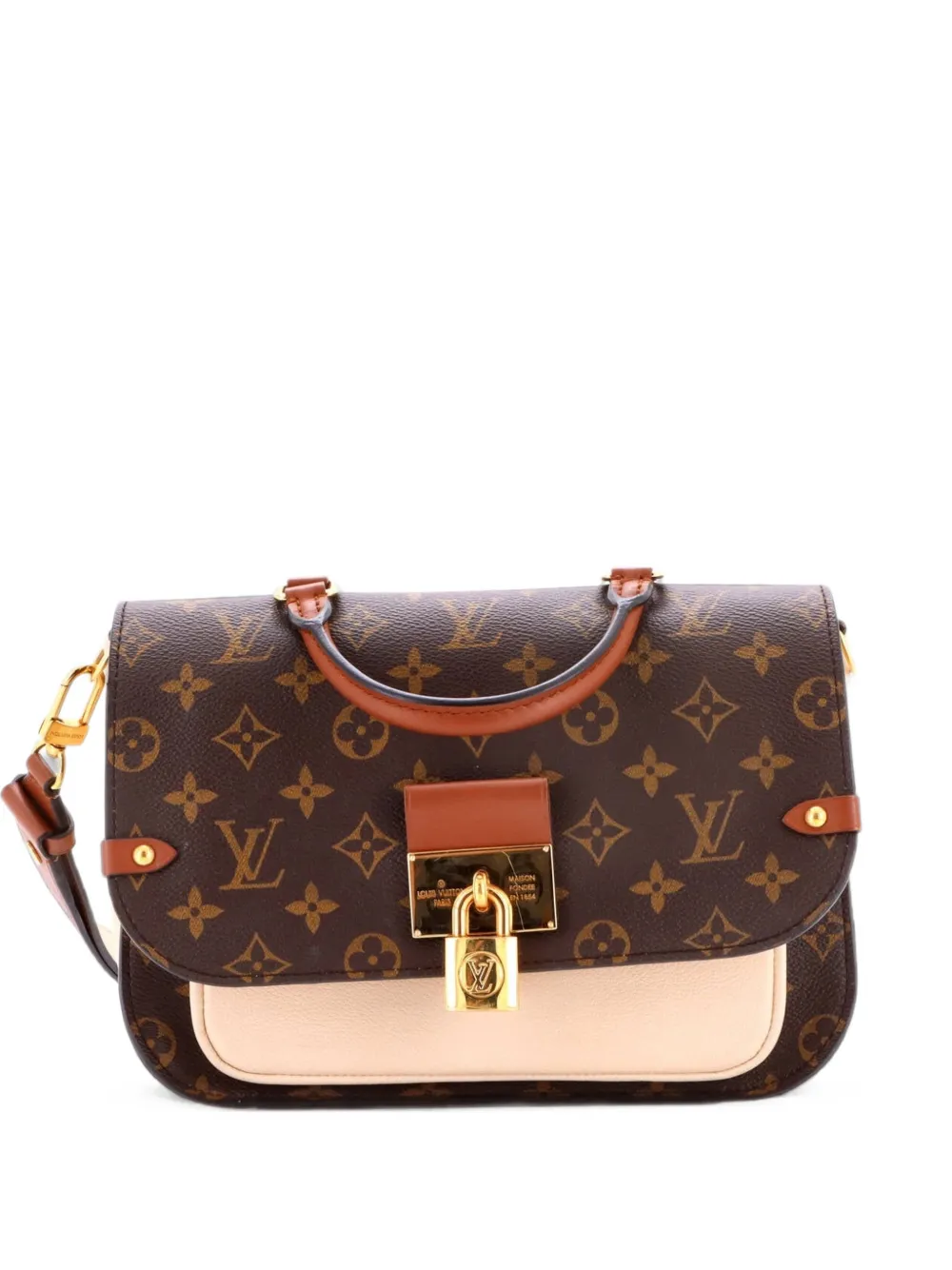 Louis Vuitton Pre-Owned Vaugirard Handbag Monogram Canvas with Leather satchel - Marrone
