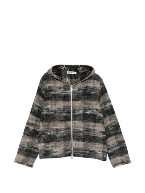 OUR LEGACY check-pattern zip-up hoodie