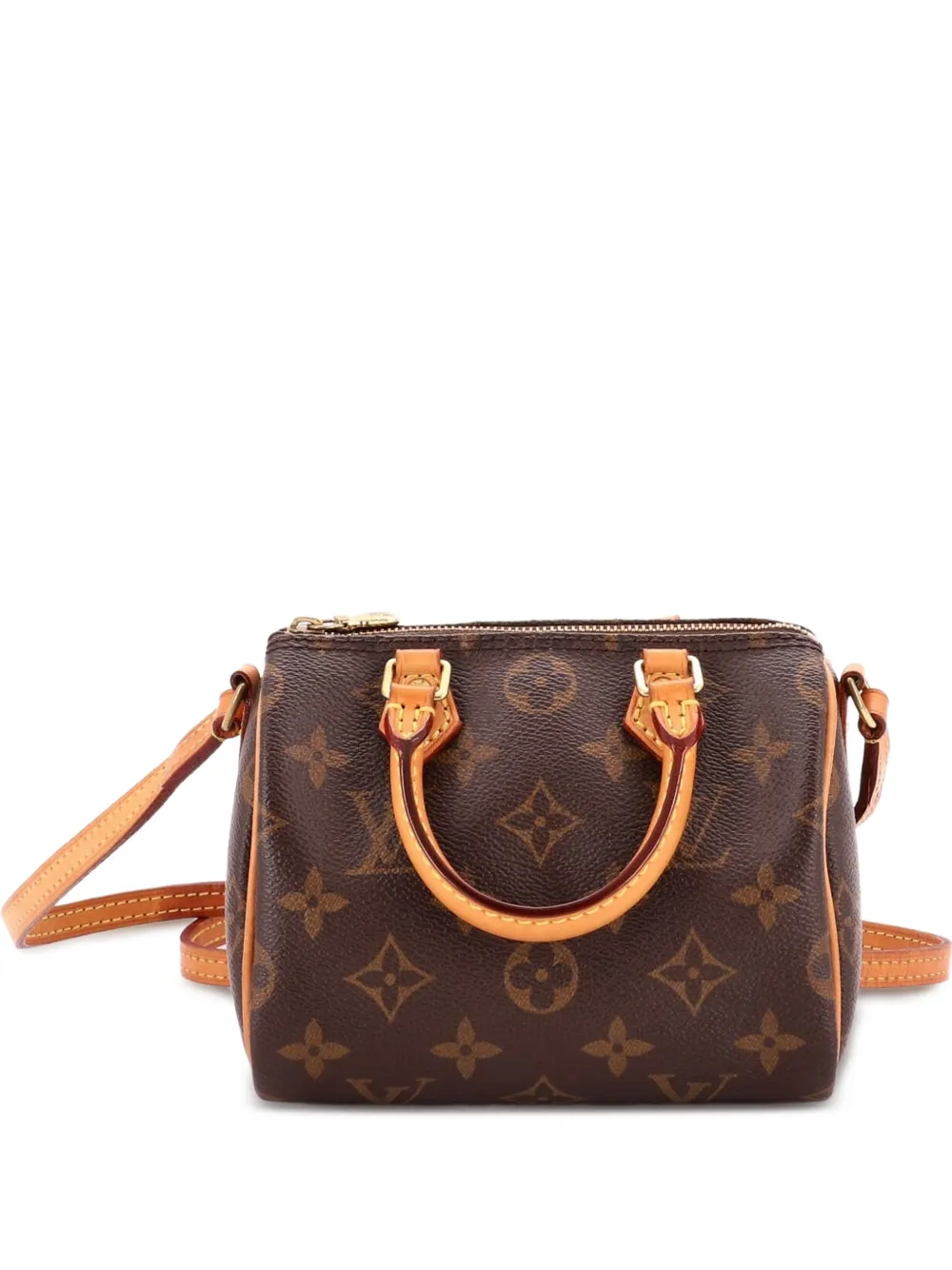 Louis Vuitton Pre-Owned Speedy Bandouliere Bag Monogram Canvas Nano crossbody bag - Brown