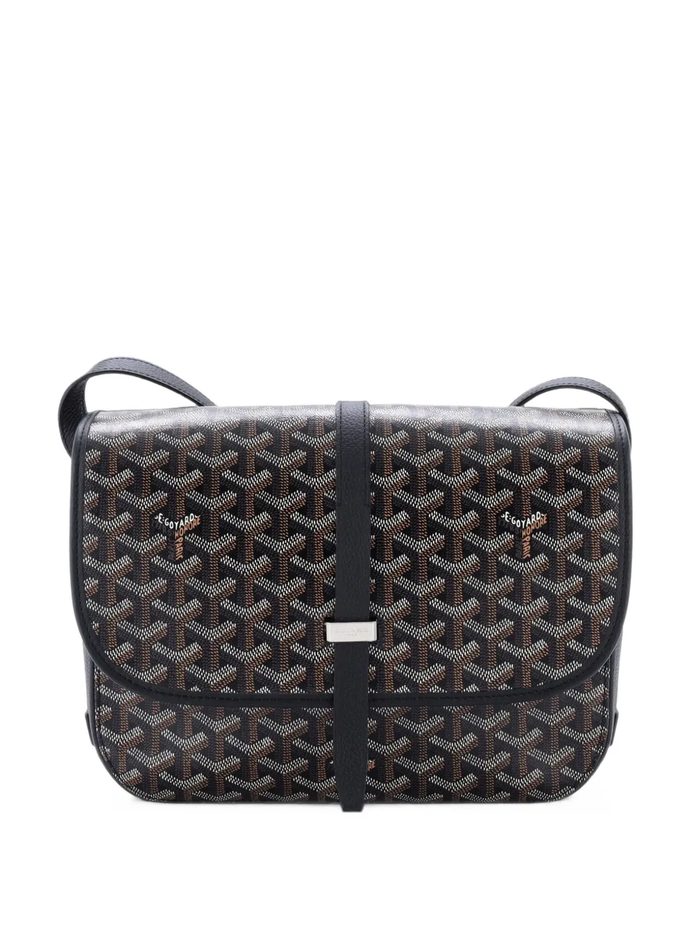 Goyard Pre-Owned Belvedere II Messenger Bag Coated Canvas MM crossbody bag - Nero