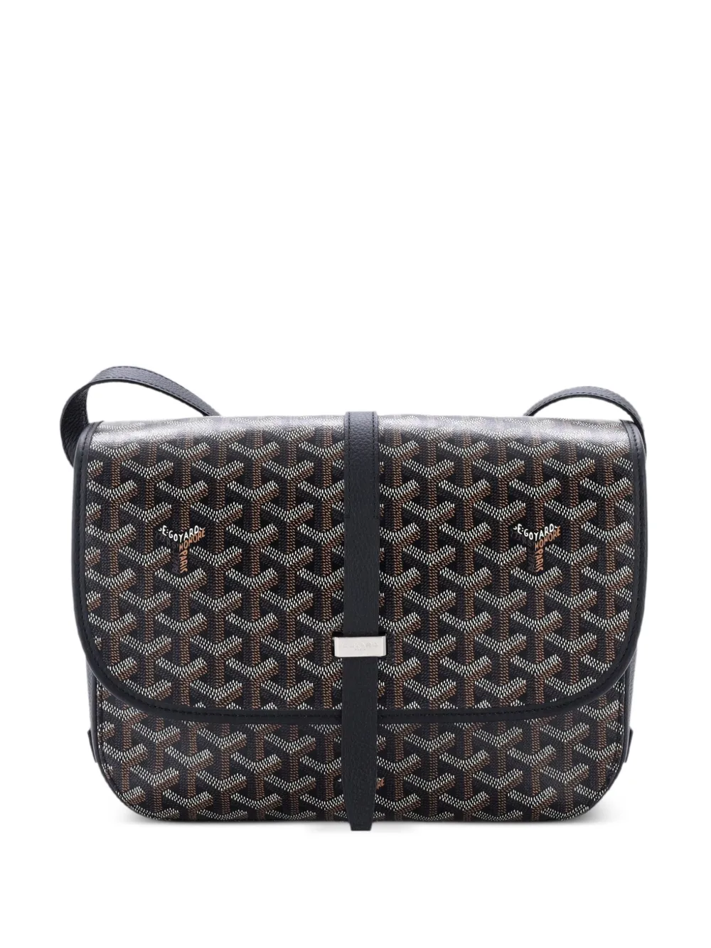 Goyard Pre-Owned Belvedere II Messenger Bag Coated Canvas MM crossbody bag - Nero