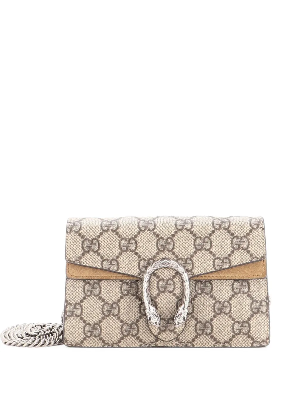 Gucci Pre-Owned Dionysus Bag GG Coated Canvas Super Mini crossbody bag - Marrone