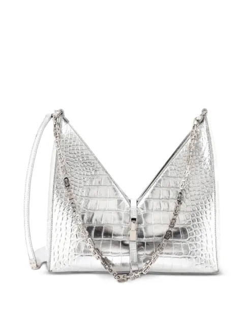 Givenchy Pre-Owned Cut Out Crocodile Embossed Leather Small shoulder bag