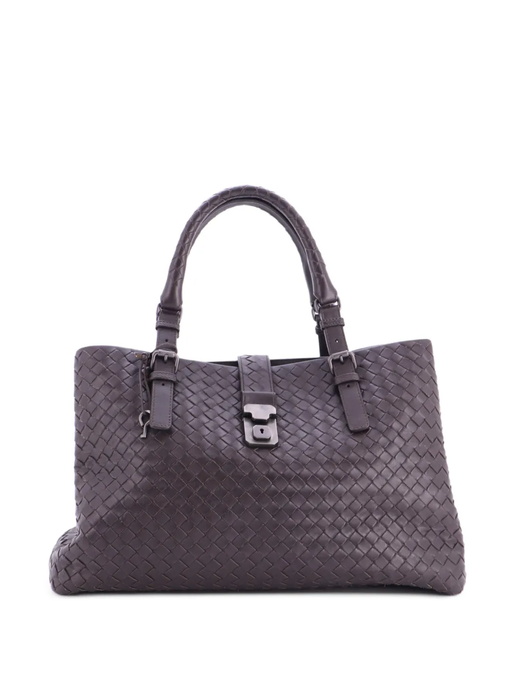 Bottega Veneta Pre-Owned Mittelgroße Roma Intrecciato Nappa Tote Bag - Braun