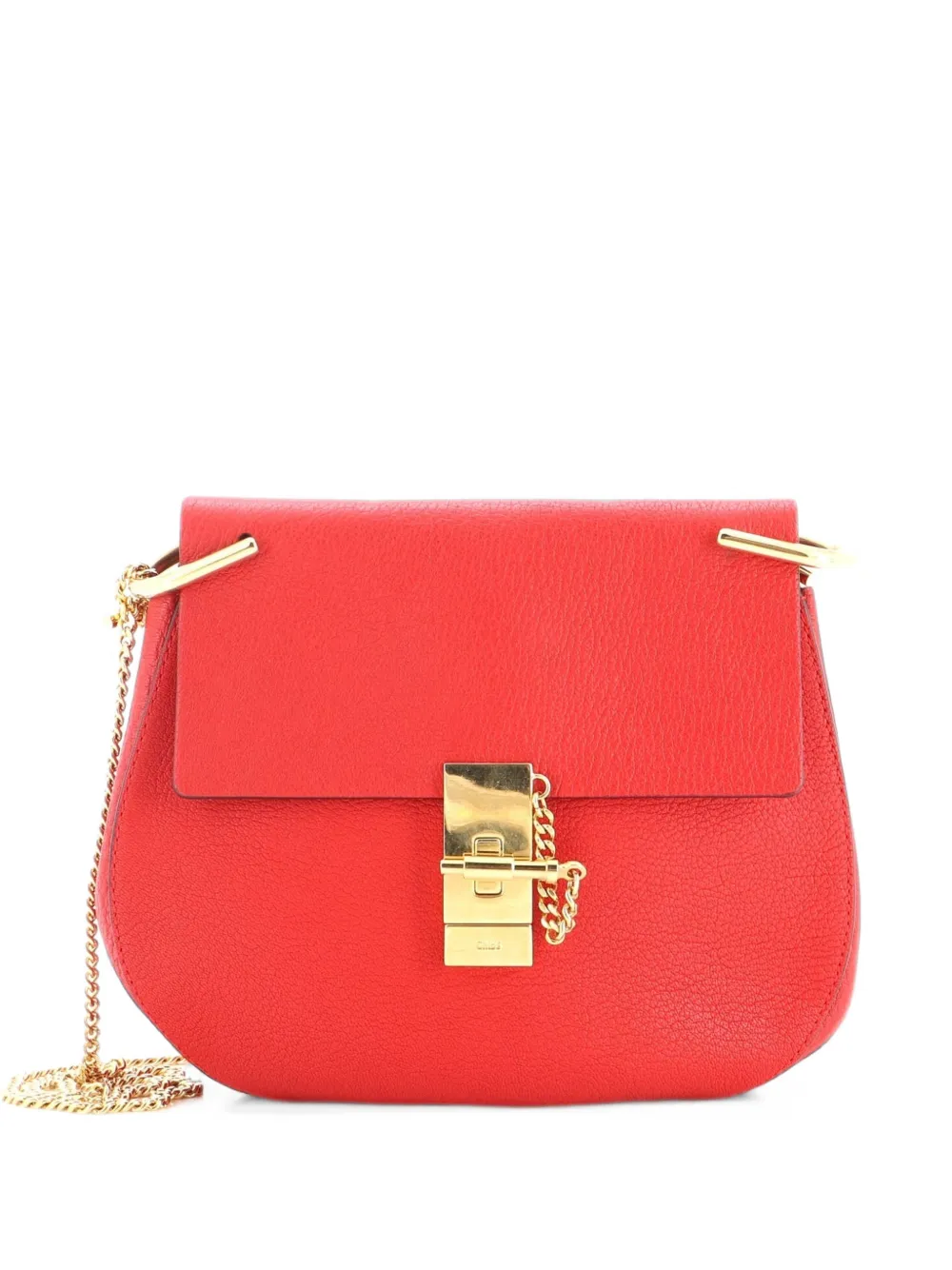 Chloé Pre-Owned Drew Leather Small crossbody bag - Rosso