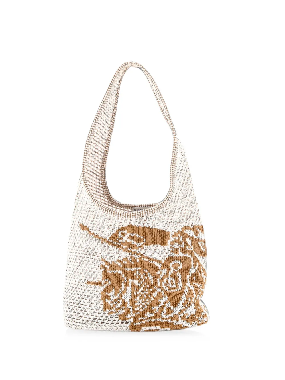 Burberry Pre-Owned Kleine EKD Crochet Schultertasche - Nude