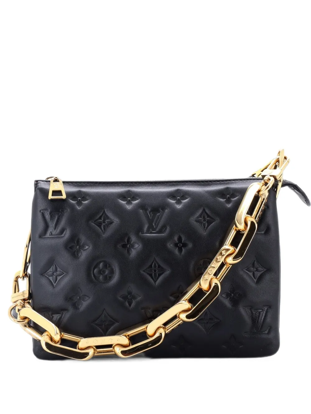 Louis Vuitton Pre-Owned Coussin Bag Monogram Umhängetasche aus Lammleder - Schwarz