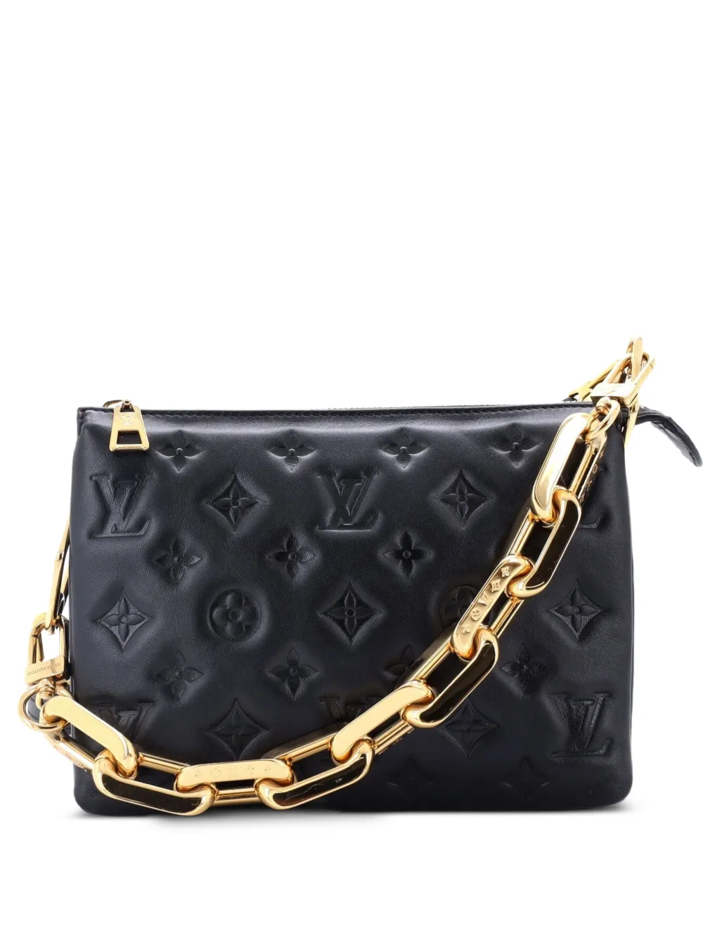 Louis Vuitton Pre-Owned Coussin Bag Monogram Umhängetasche aus Lammleder - Schwarz