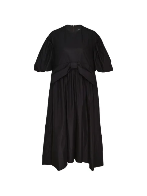 Simone Rocha bow-detail puff-sleeve midi dress