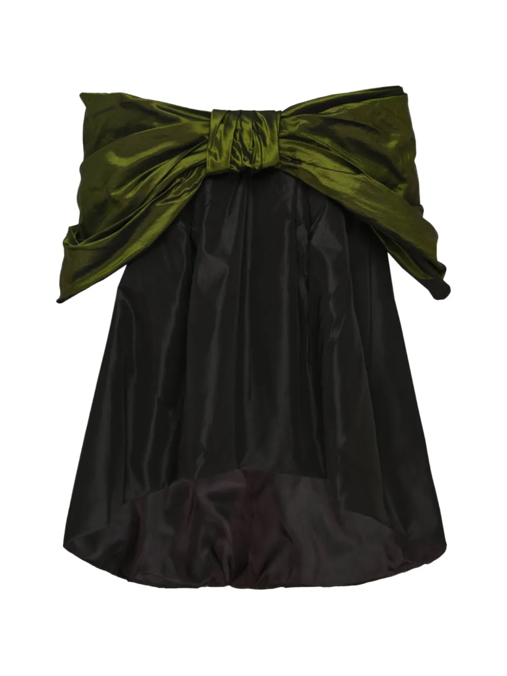 Simone Rocha gathered bow top Zwart