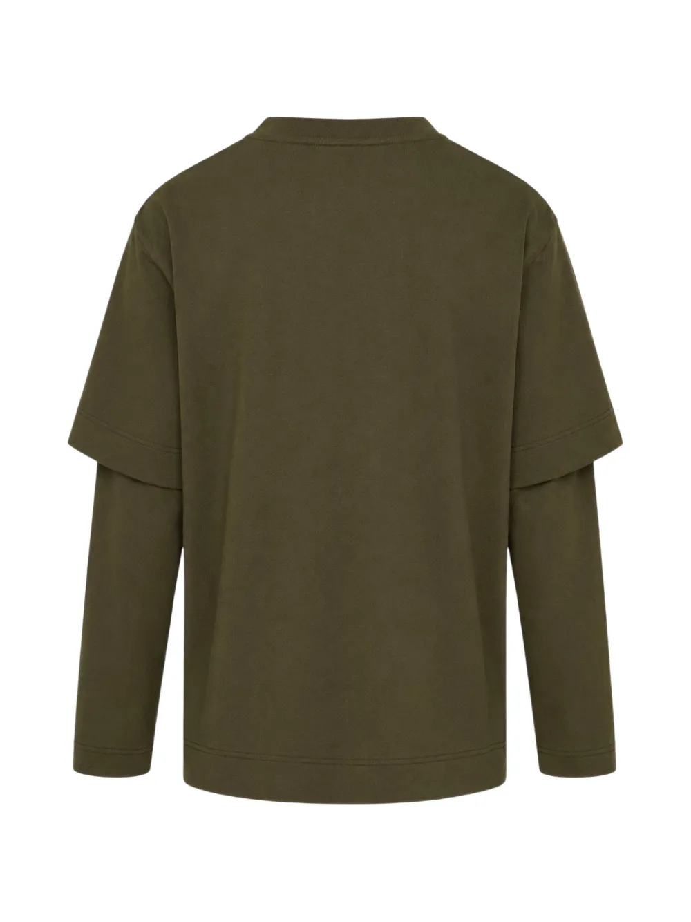 Simone Rocha Lace-up Layered Long-sleeve T-shirt in Green, view 2
