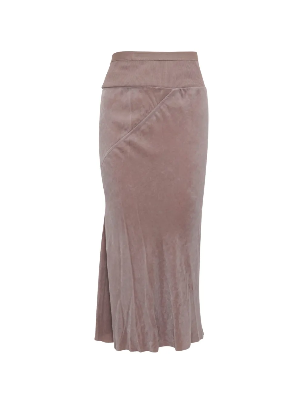 Rick Owens bias-cut velvet midi skirt - Rosa