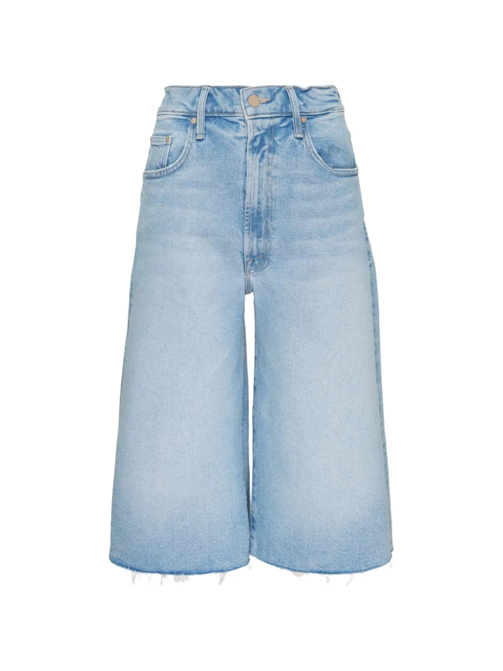 MOTHER The Whole Lot frayed denim shorts