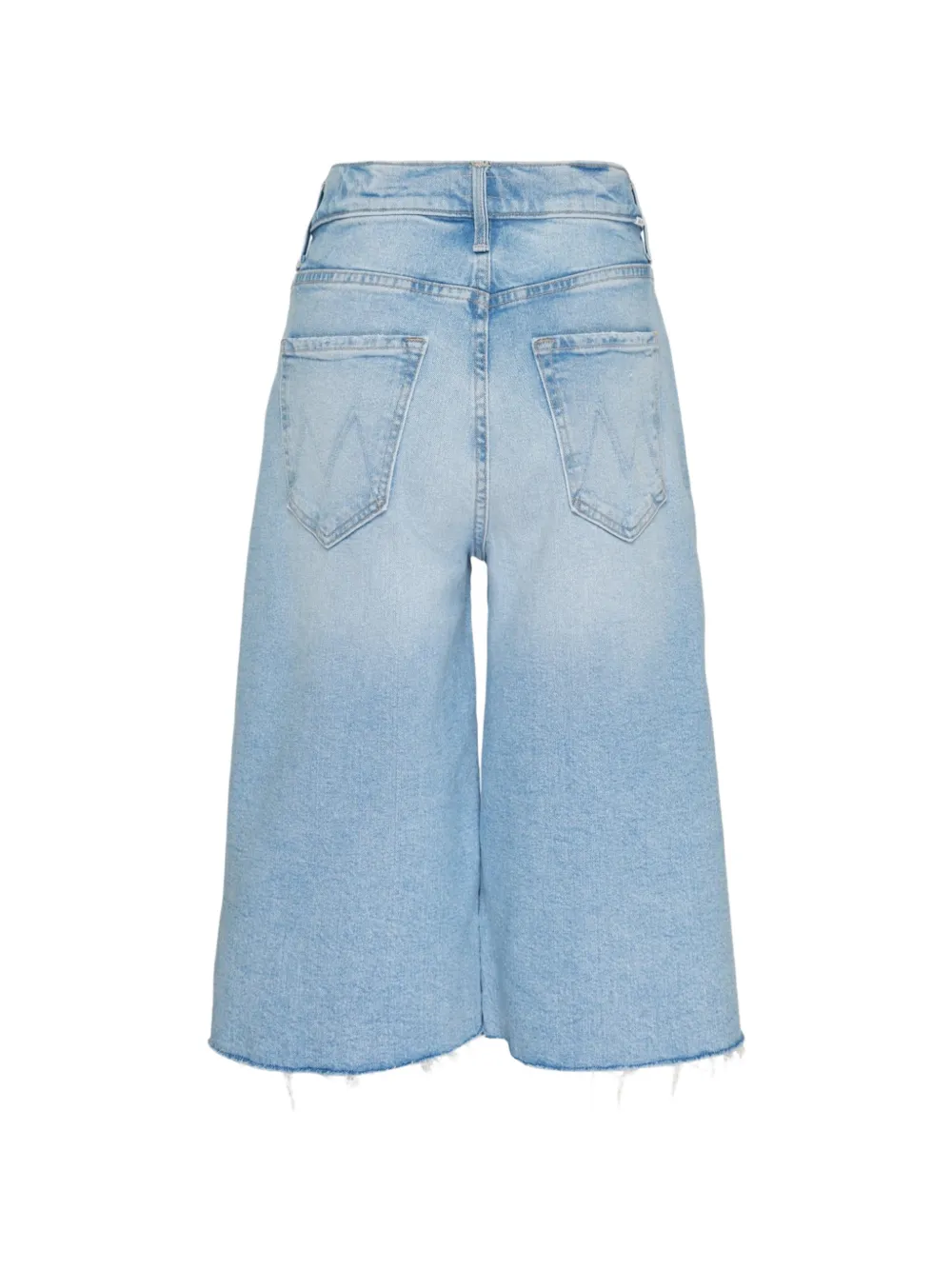 MOTHER The Whole Lot shorts met rits en franje Blauw