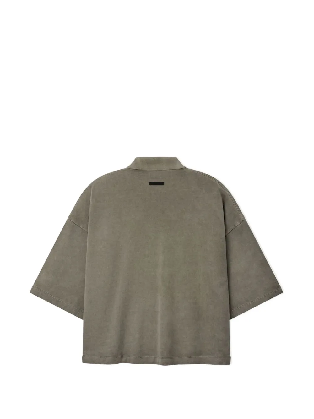 FEAR OF GOD ESSENTIALS cropped polo shirt Grijs