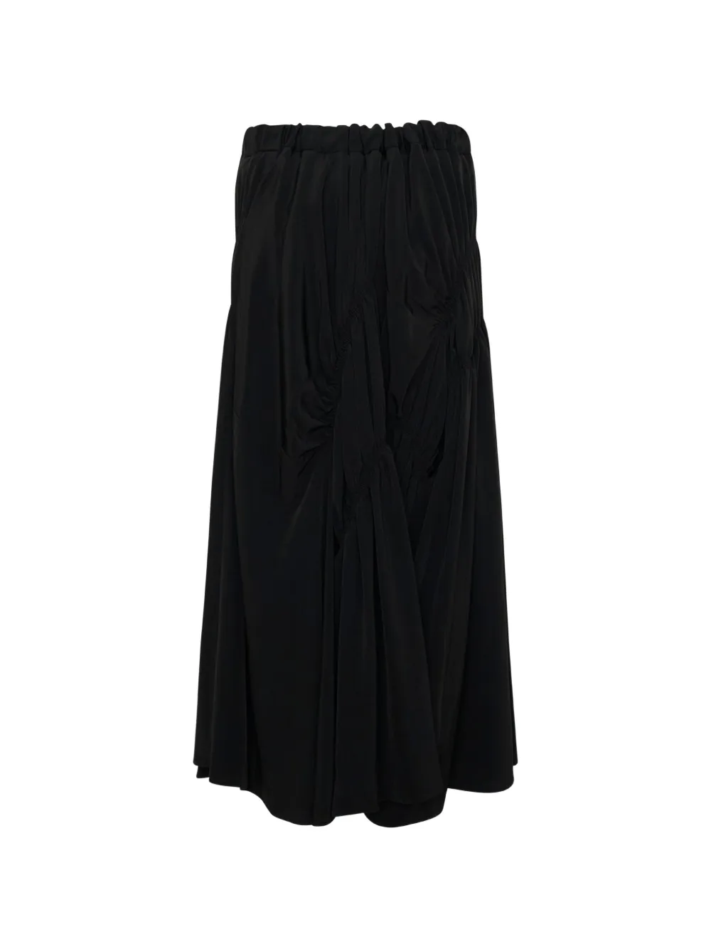 Y's Broek met wijde pijpen en plooien Zwart