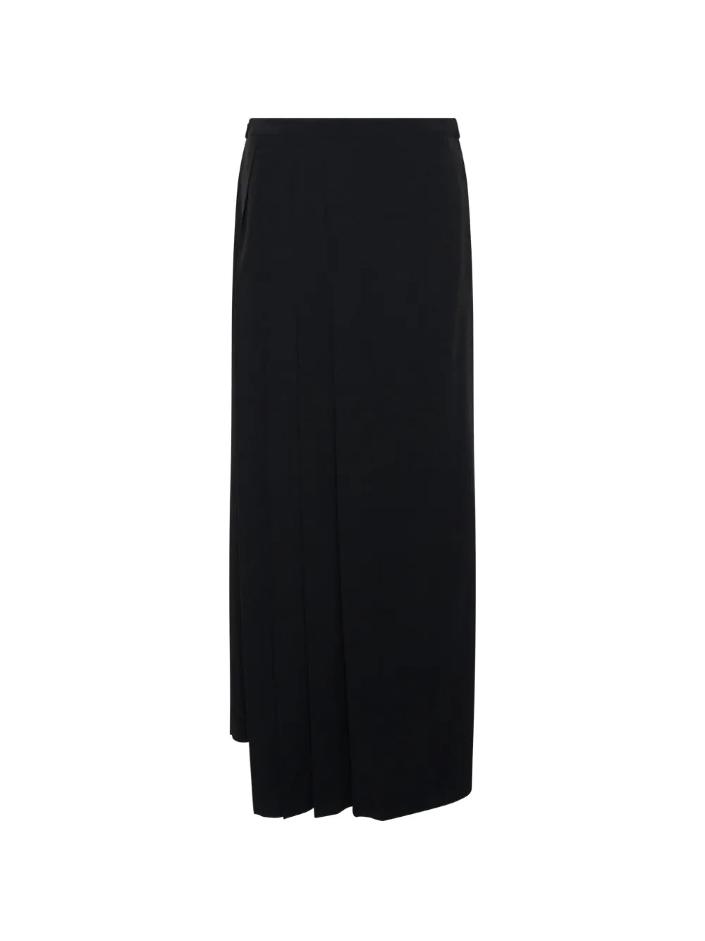 Yohji Yamamoto long pleated wrap skirt - Nero