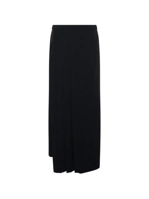 Yohji Yamamoto long pleated wrap skirt