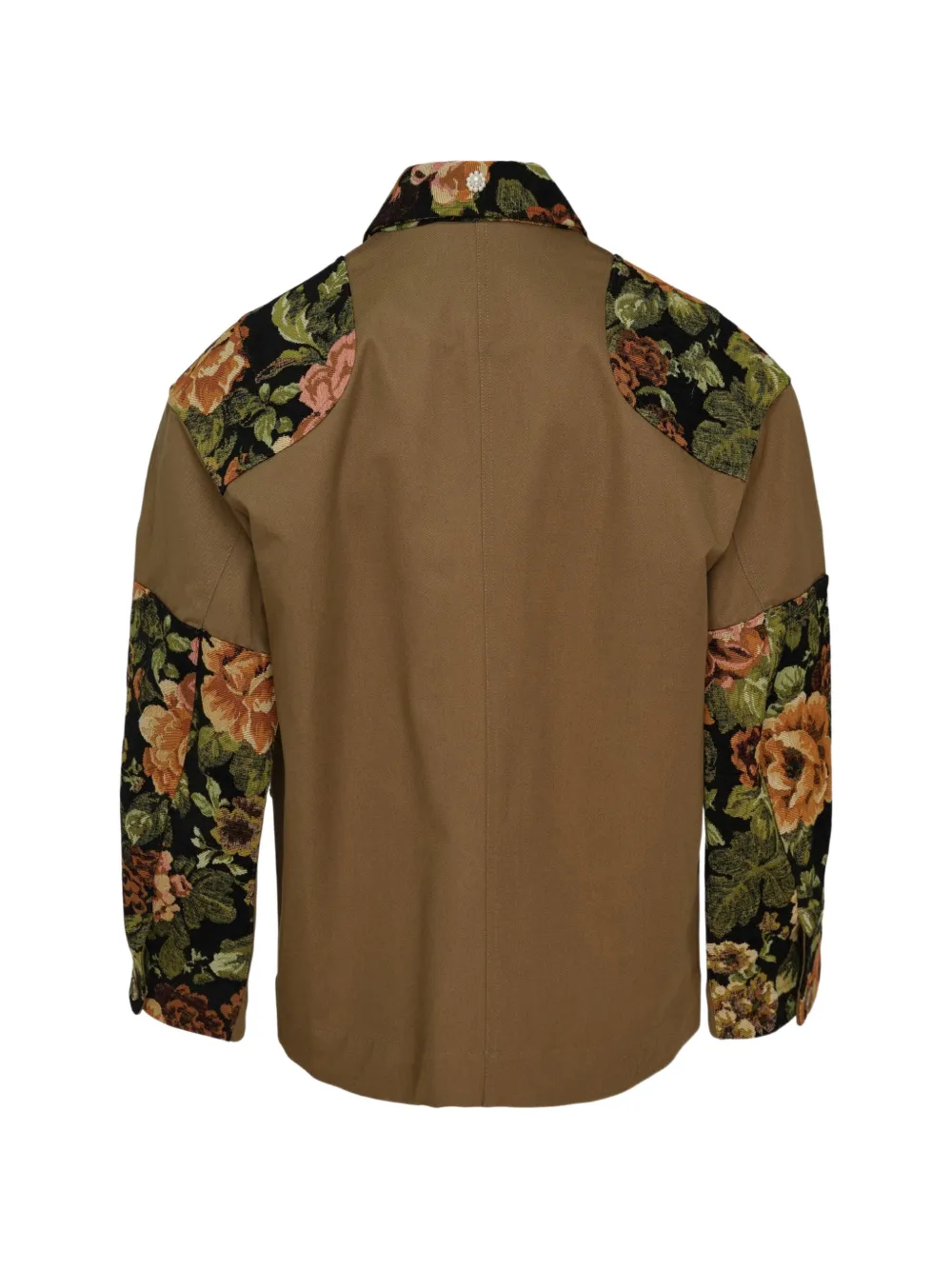 Simone Rocha Jack met patchwork en bloemenprint Bruin
