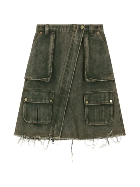Andersson Bell cargo-pocket wrap mini skirt