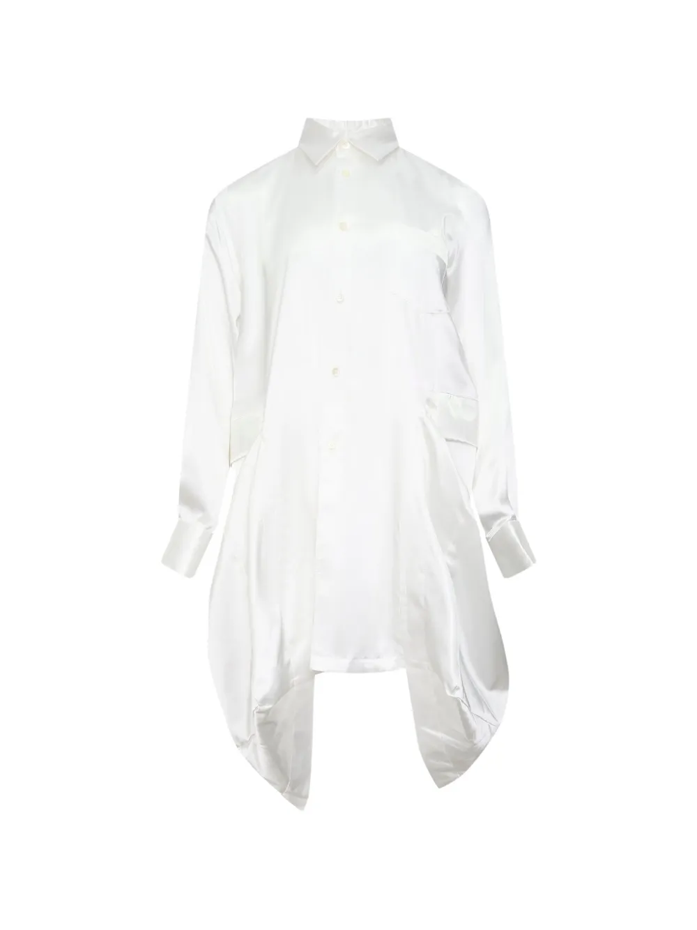 Comme Des Garçons Comme Des Garçons asymmetric satin shirt