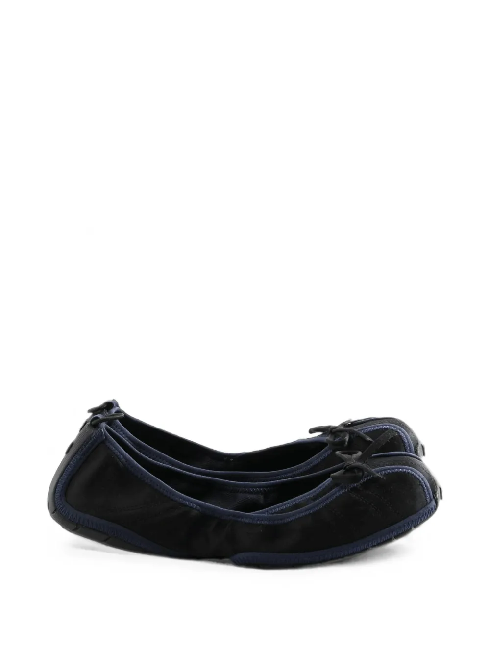 Balenciaga bow-detail ballet flats - Nero