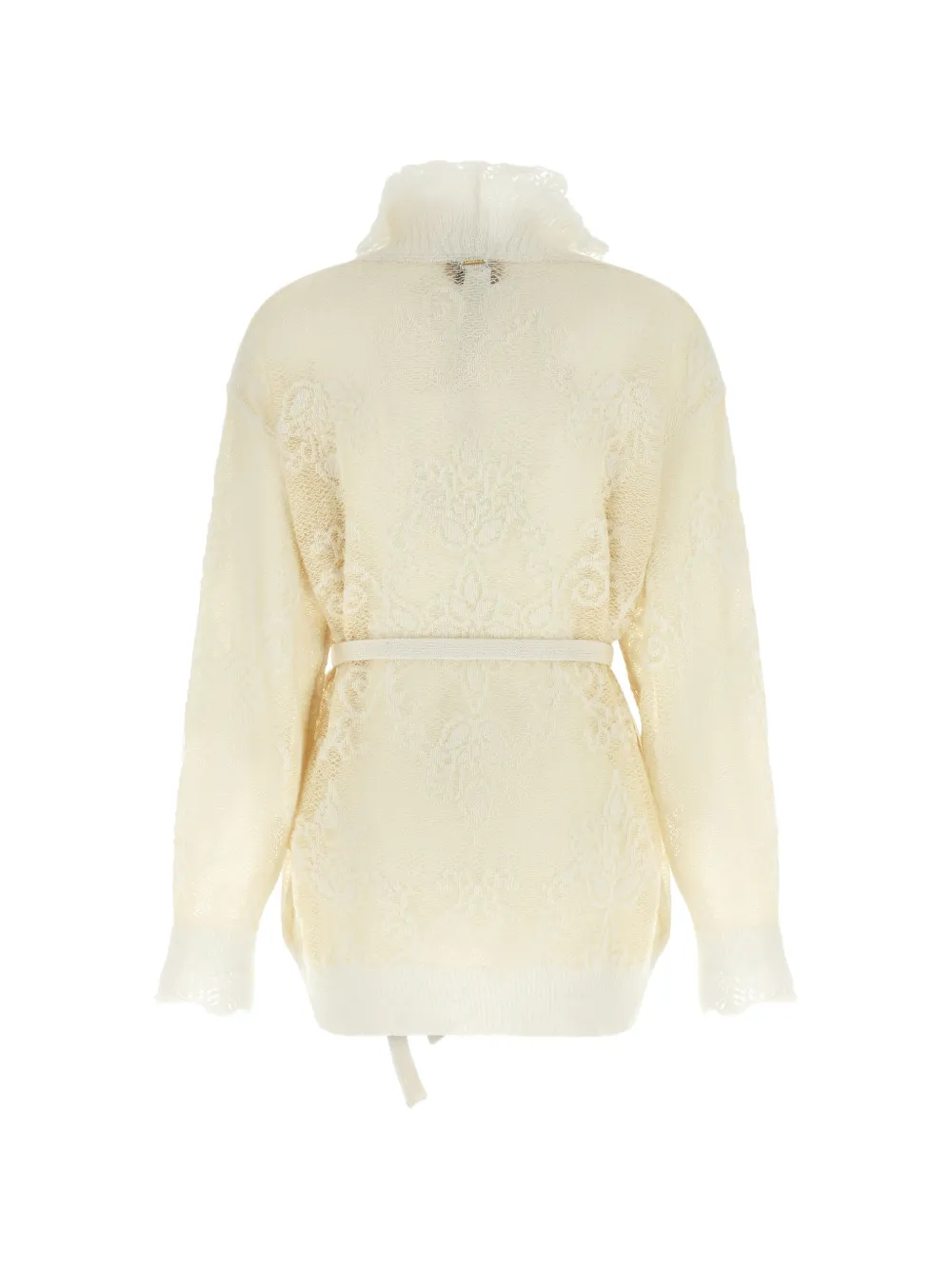 TWINSET Trui met bloemenkant Beige